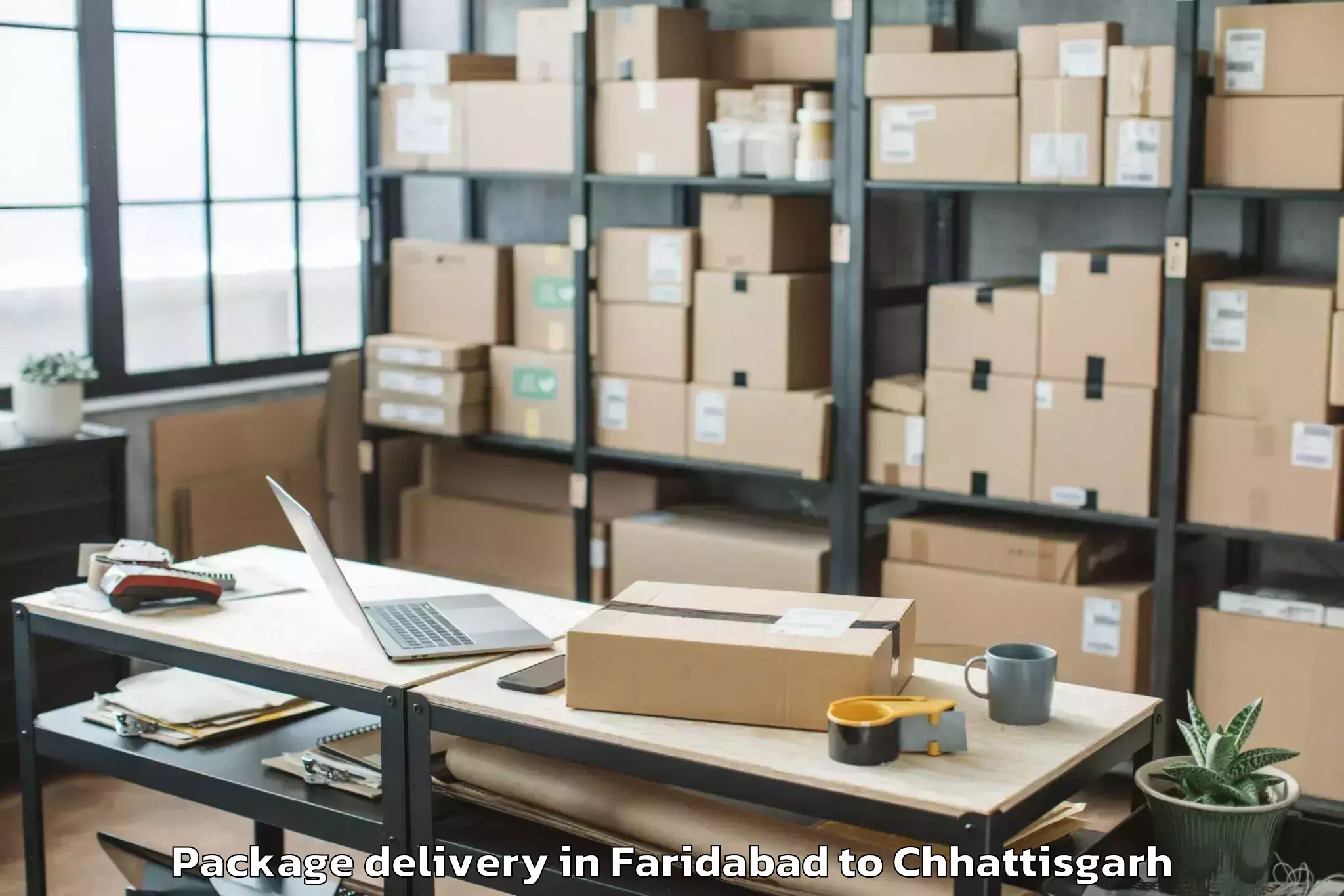 Faridabad to Makdi Package Delivery Booking